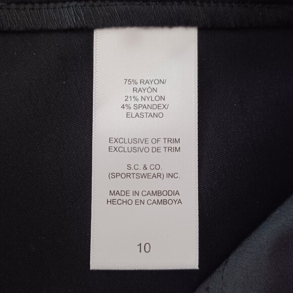 Women's Capri's, Size 10, NWT, Black - Picture 5 of 5